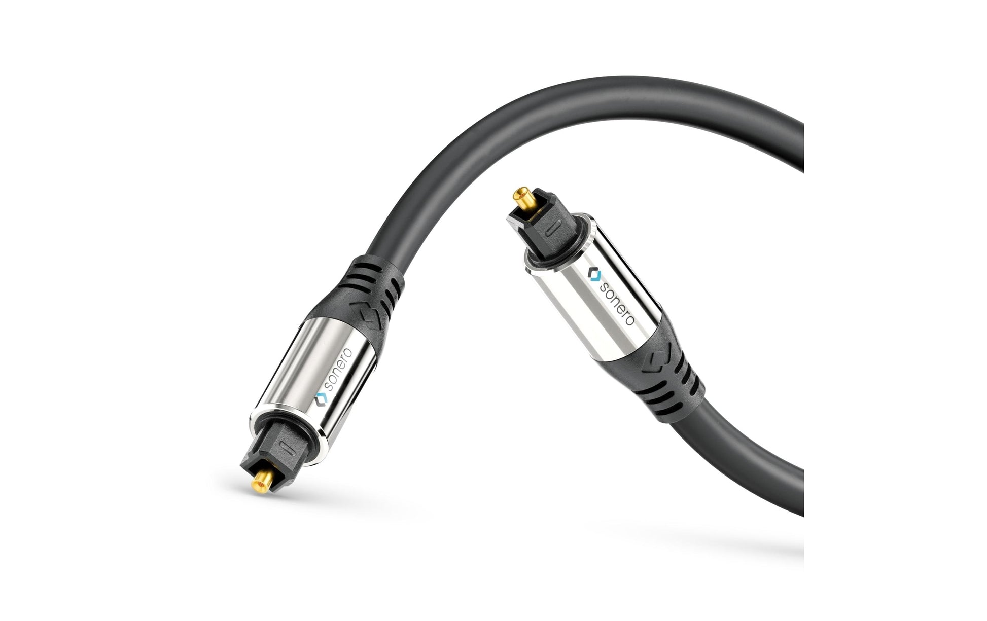 Sonero Toslink-Kabel (optisch) – Toslink Stecker–Stecker – 3 m, vergoldete Stecker