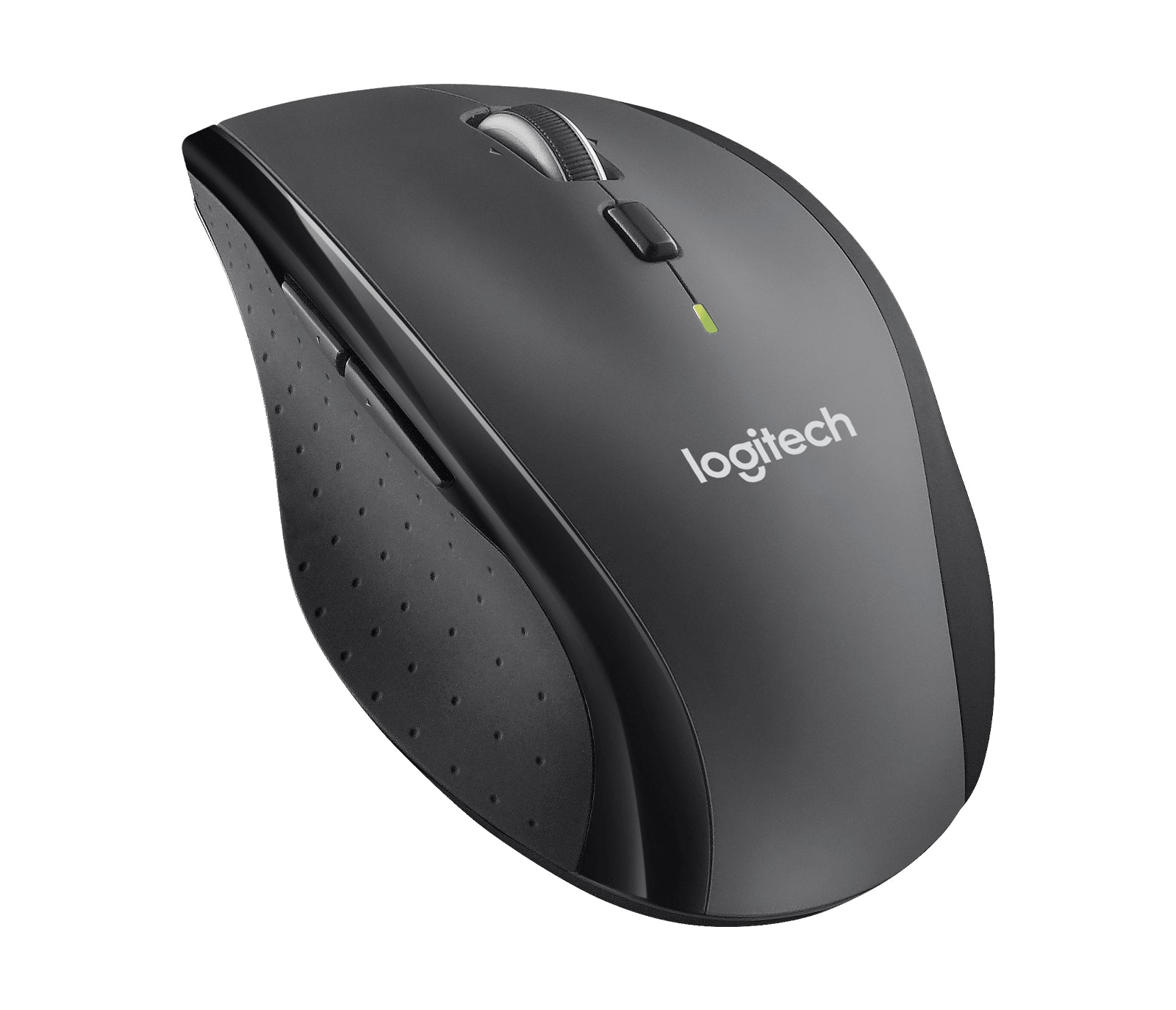 Logitech Marathon M705 Maus – kabellos, 1'000 dpi, 8 Tasten, für Rechtshänder, programmierbare Tasten, schwarz