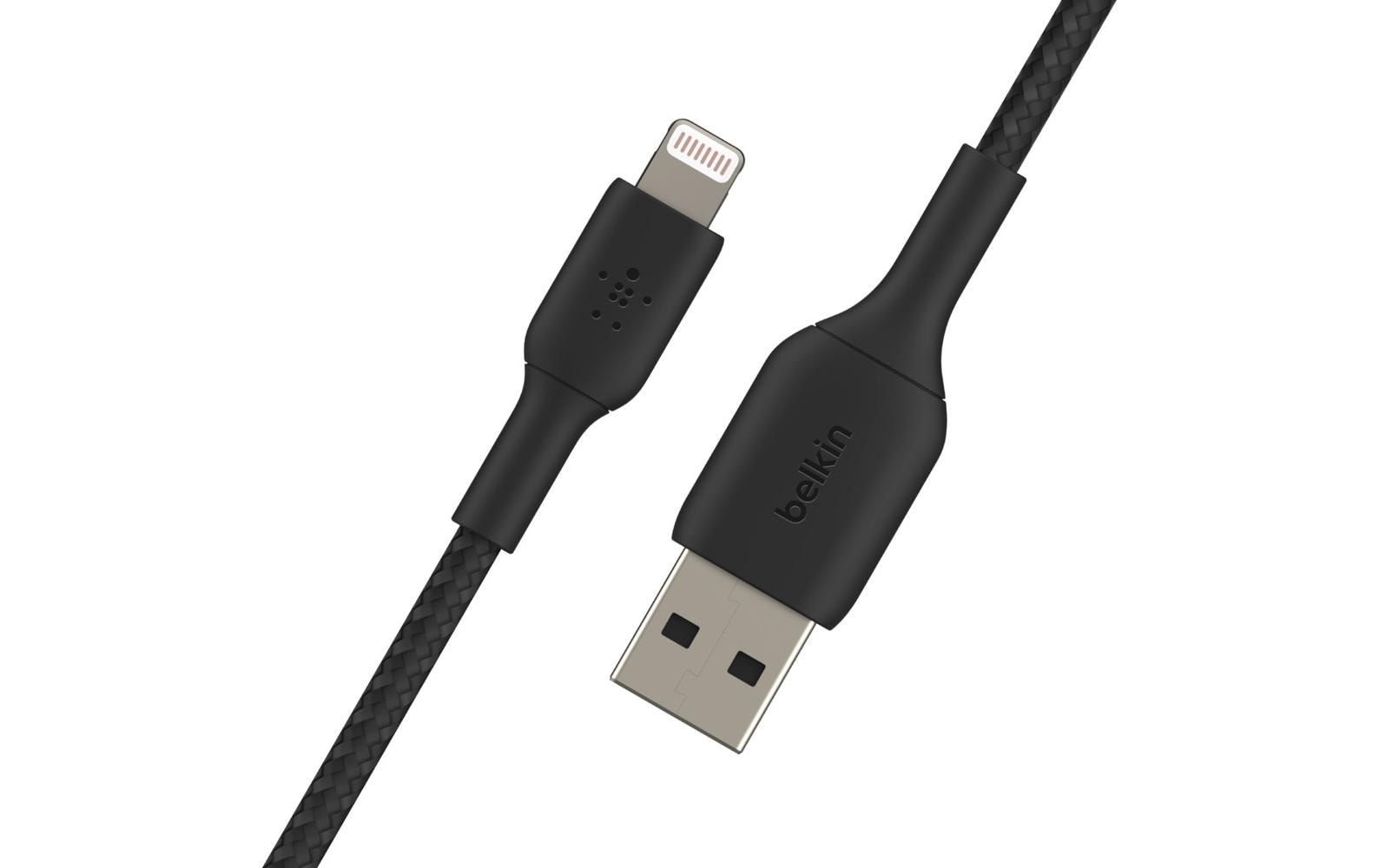 Belkin USB auf Lightning Kabel, 0,15 m, Schwarz, MFi-zertifiziert
