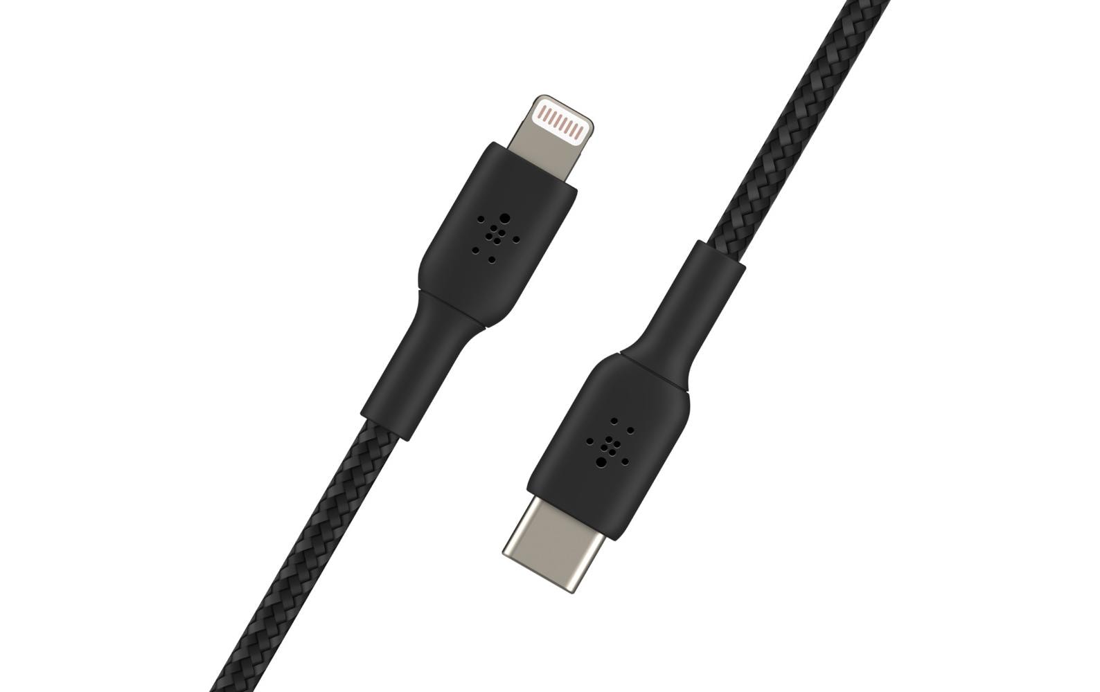 Belkin USB-C auf Lightning Kabel, 1 m, Schwarz, MFi-zertifiziert