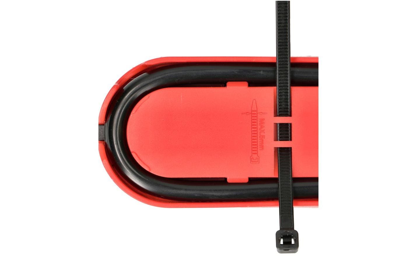 Max Hauri AG Max Hauri Design Line Steckdosenleiste, 6×T13, mit Schalter, 2,2 m, Eingang T13, Überstromschutz – Rot