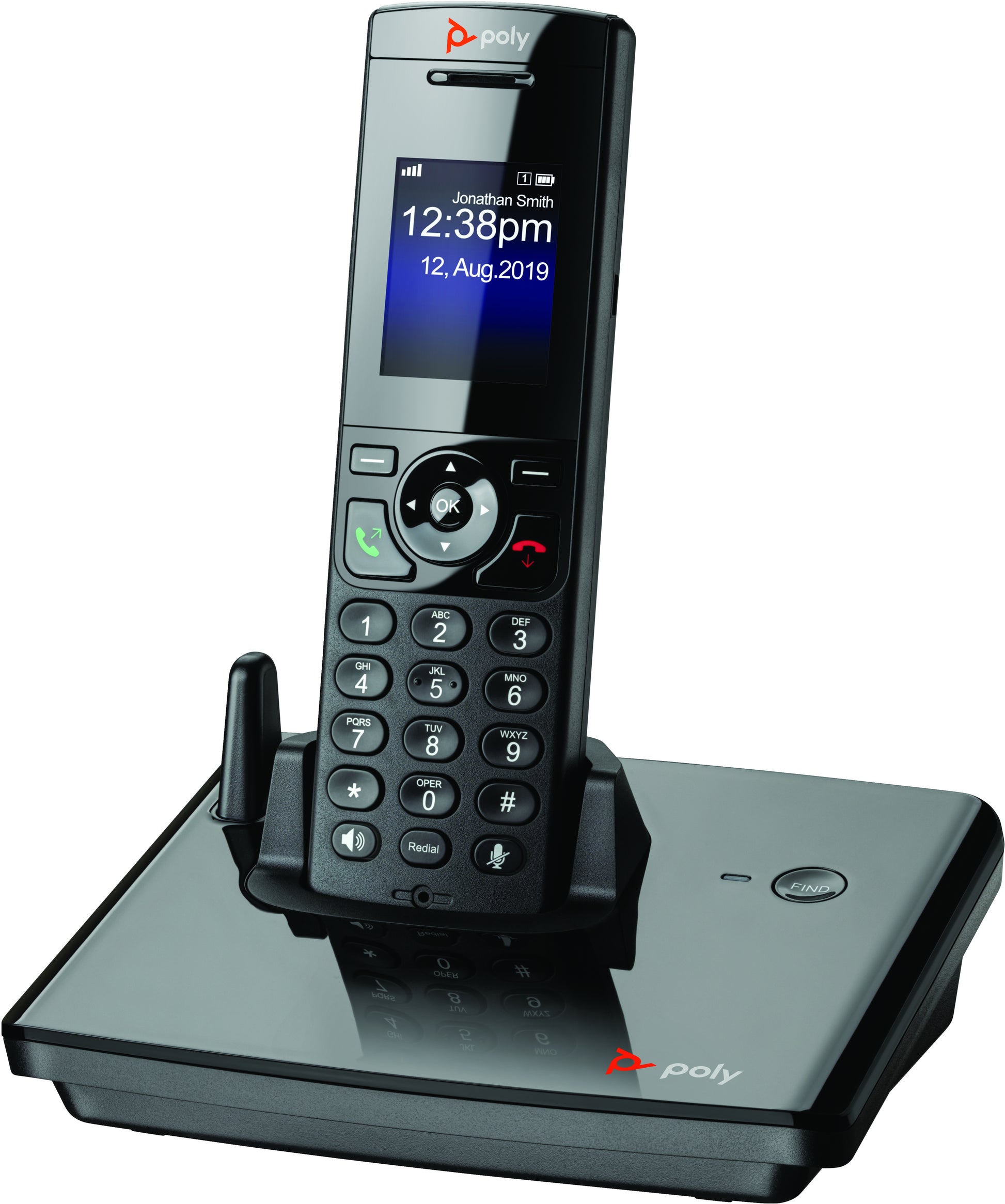 Poly VVX D230/60 – Gürtelclip, für Poly VVX D230, 5 Stück, schwarz