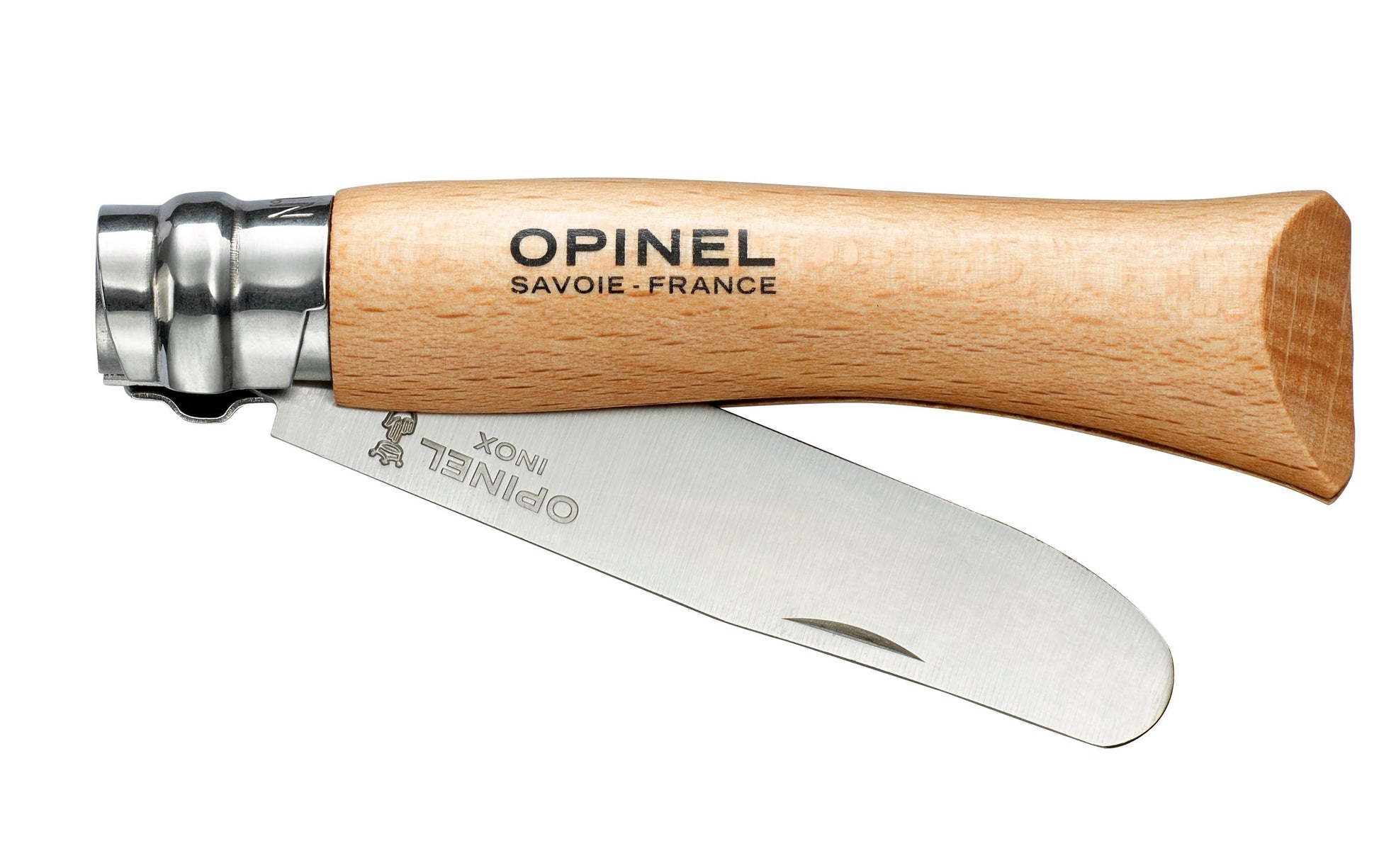 Opinel N°07 Mein Erstes – Klappmesser 80 mm, Holzgriff, Virobloc