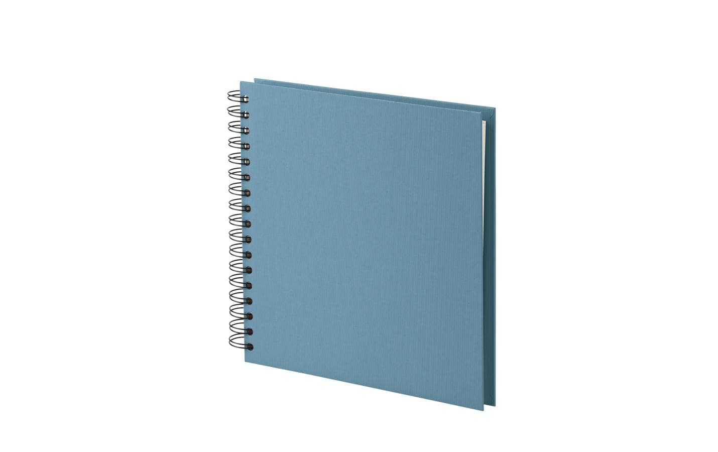 Rössler S.O.H.O. – Fotobuch, Spiralbindung, 60 Seiten, Offwhite, 25 × 23 cm, Blau