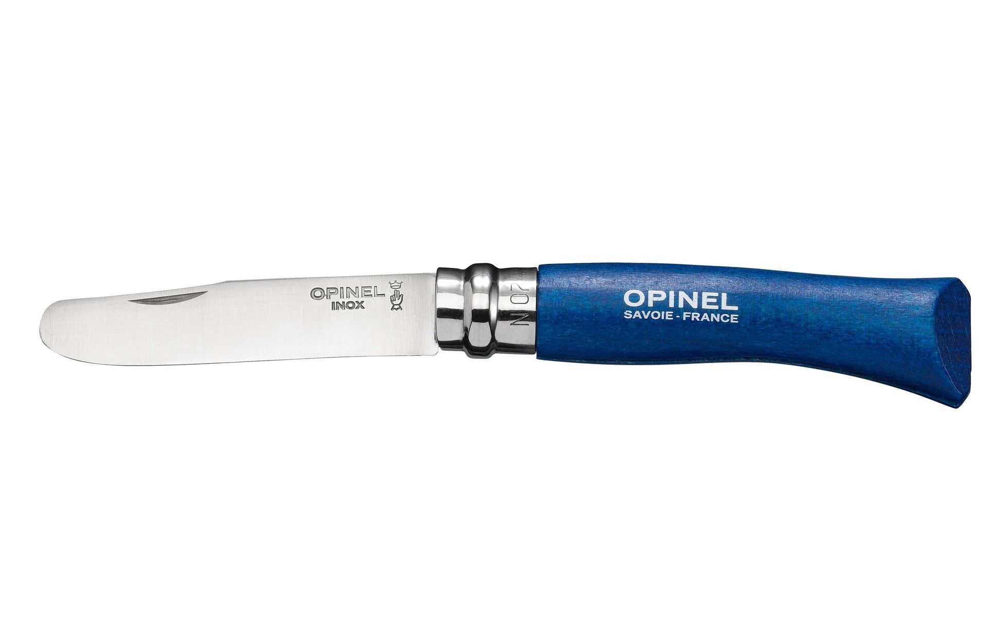 Opinel N°07 Mein Erster – Klappmesser 80 mm, Holzgriff, Blau