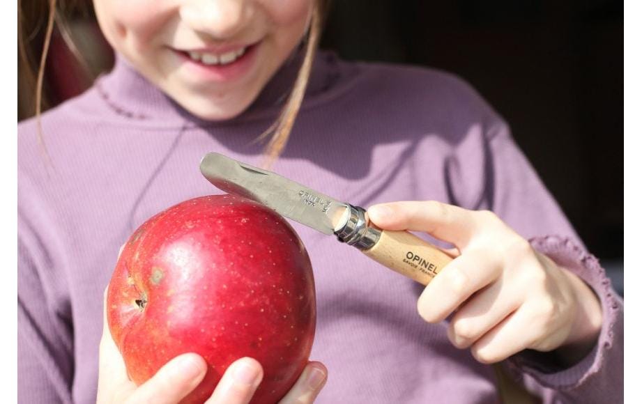 Opinel N°07 Mein Erstes – Klappmesser 80 mm, Holzgriff, Virobloc
