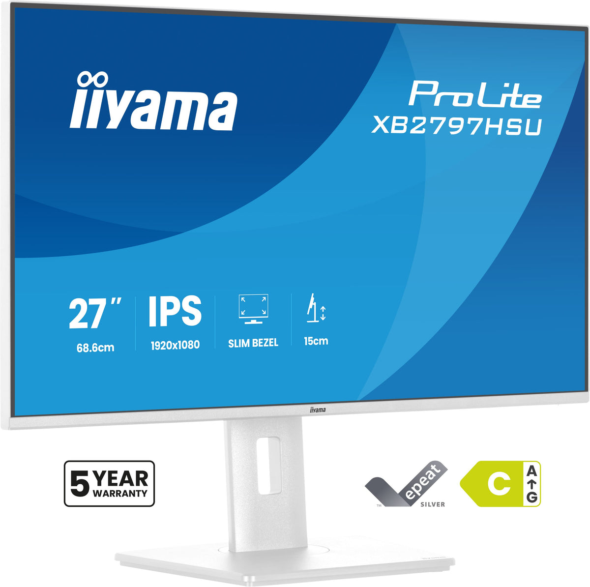 iiyama XB2797HSU-W1 – 27", 1920 × 1080 (Full HD), IPS, 120 Hz, USB-C 5 W