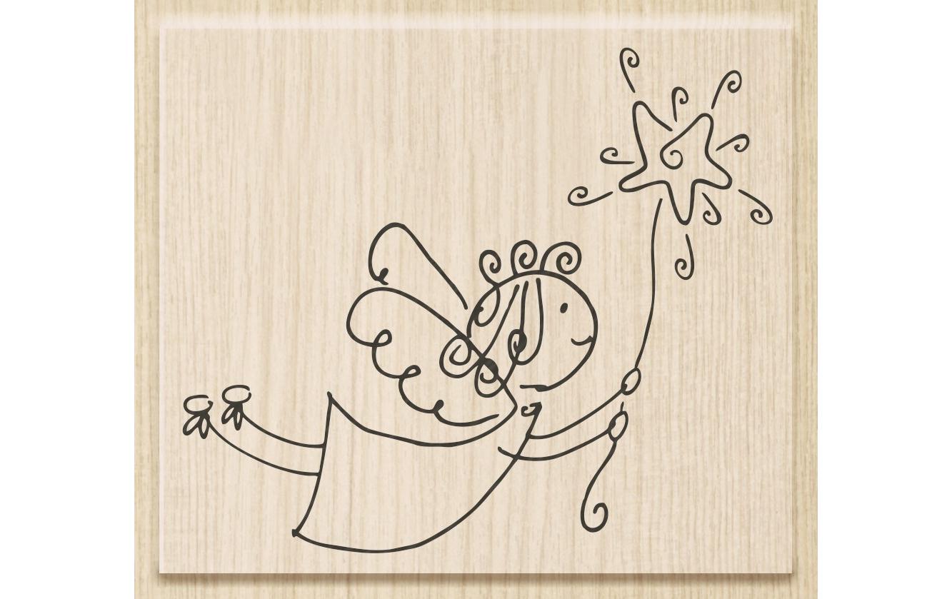 HEYDA Holz-Stempel – 7 × 6 cm, beige