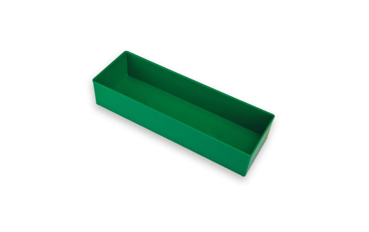 L-BOXX G3 Insetboxenset – 4-teilig, grün, PS, B 312 × H 63 × T 104 mm, für L-BOXX