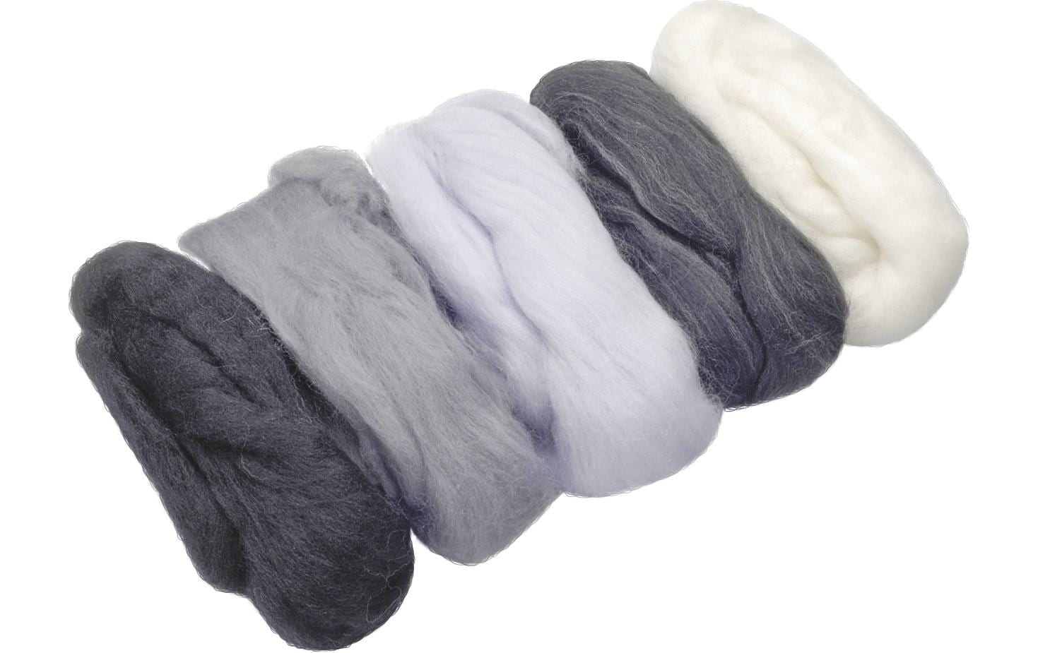KNORR prandell Heyda Filzwolle Merino Garn Platin – 50 g, 100% Wolle