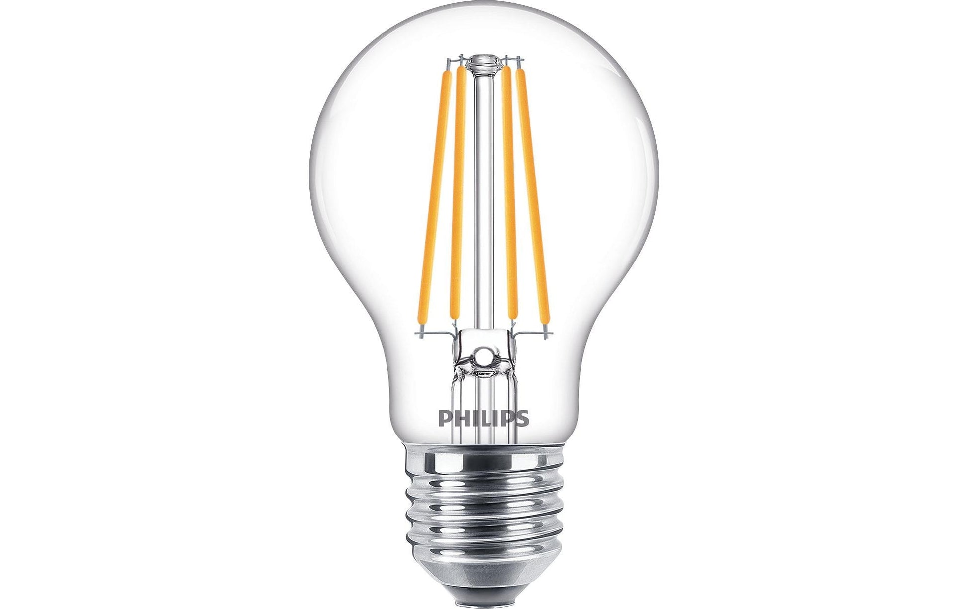 Philips by Signify Philips LED-Leuchtmittel E27 A60 – Warmweiss 2700 K, 1055 lm, 8,5 W – IP20 – 1 Stk. – Transparent, Glas