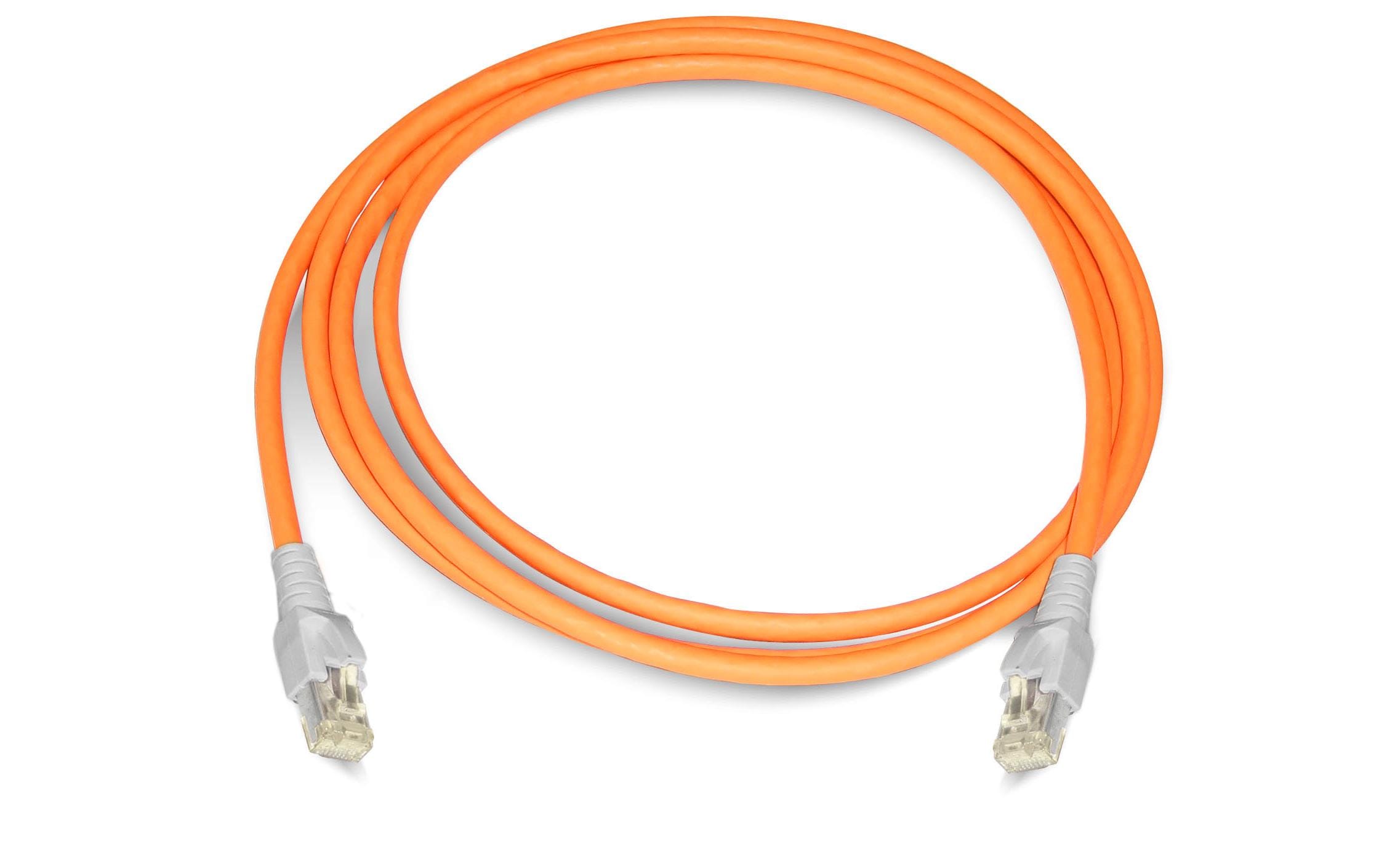 Dätwyler it infra Dätwyler Patchkabel – 0,5 m, RJ45–RJ45, Orange, Cat 6A, S/FTP, ölbeständig