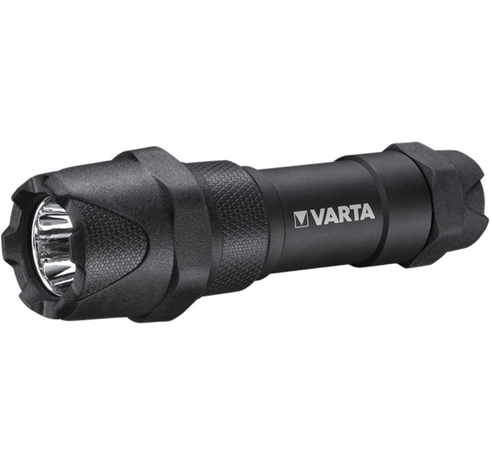 VARTA Taschenlampe Indestructible F10 Pro – 300 lm, 183 m, IP67, 3× AAA, 2 Modi – Schwarz