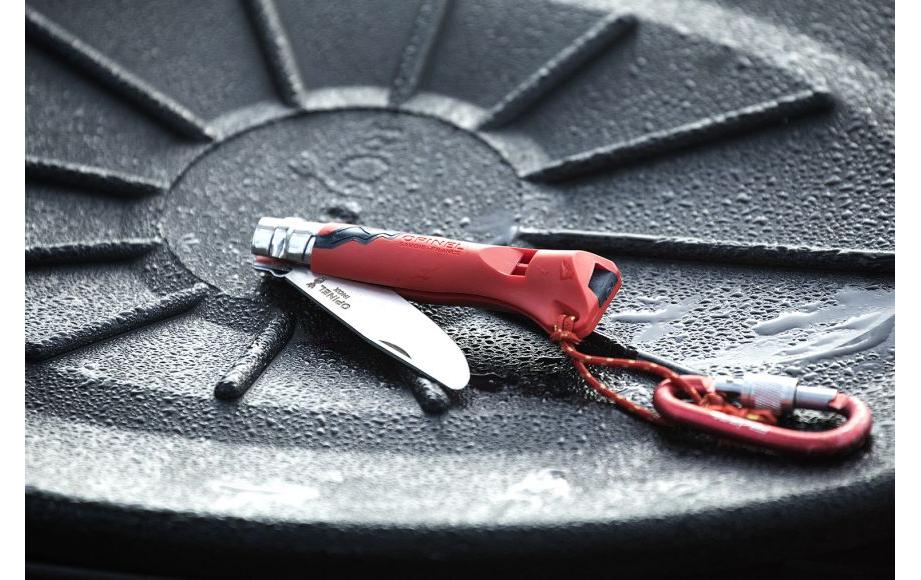 Opinel N°7 Outdoor junior – Klappmesser 81 mm, Edelstahl, rot