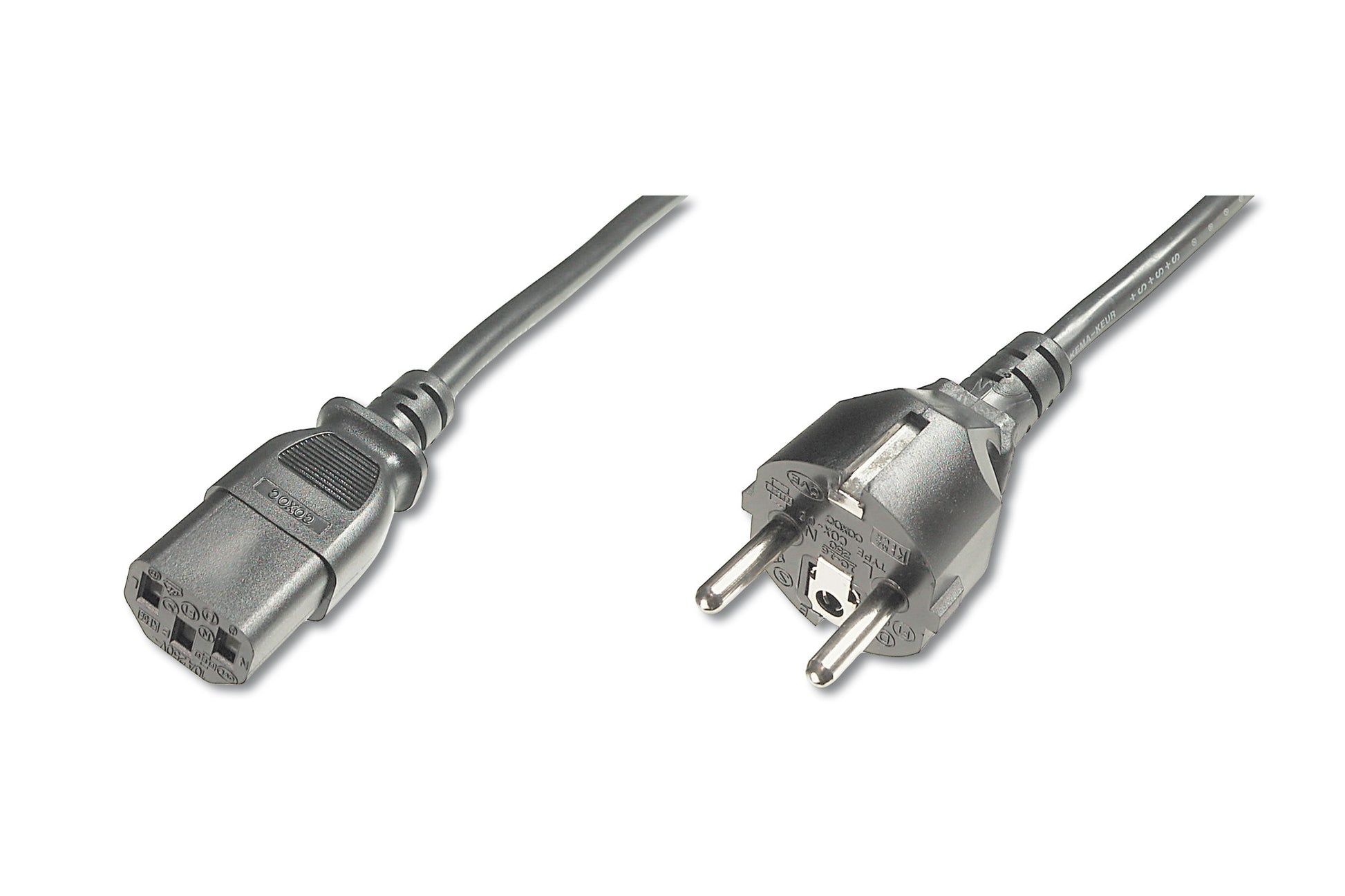 Digitus Netzkabel, Schuko auf IEC C13, 12 m