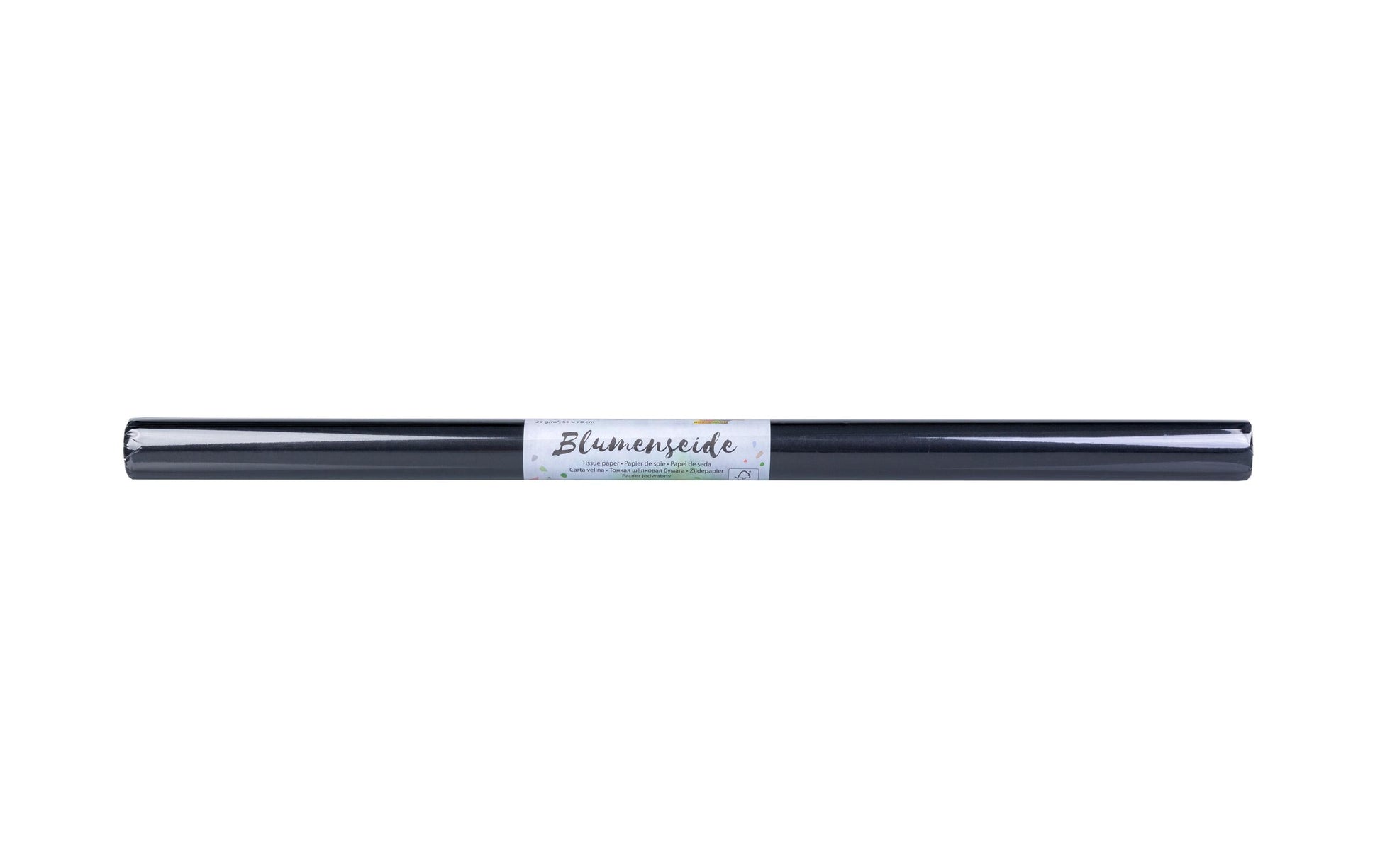 Folia Seidenpapier – 500 × 700 mm – 20 g/m² – Schwarz – 6 Blatt