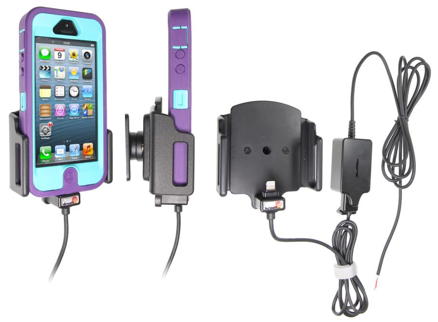 Brodit Auto-Halterung, Festmontage – für iPhone 5/5S – Schwarz, ABS