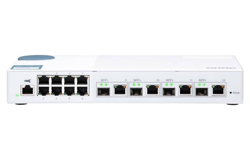 QNAP QSW-M408-4C – Managed L2 Switch – 8× 1G, 4× SFP+, Desktop