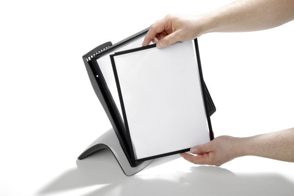 Durable Stehsammler – für Format A4, schwarz, grau, 285 × 135 × 360 mm