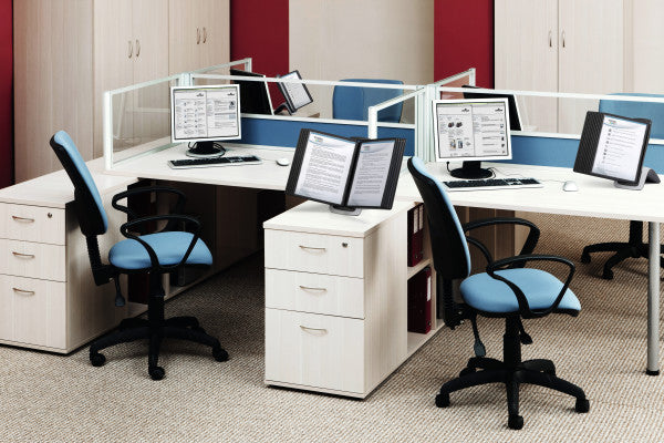 Durable Stehsammler – für Format A4, schwarz, grau, 285 × 135 × 360 mm