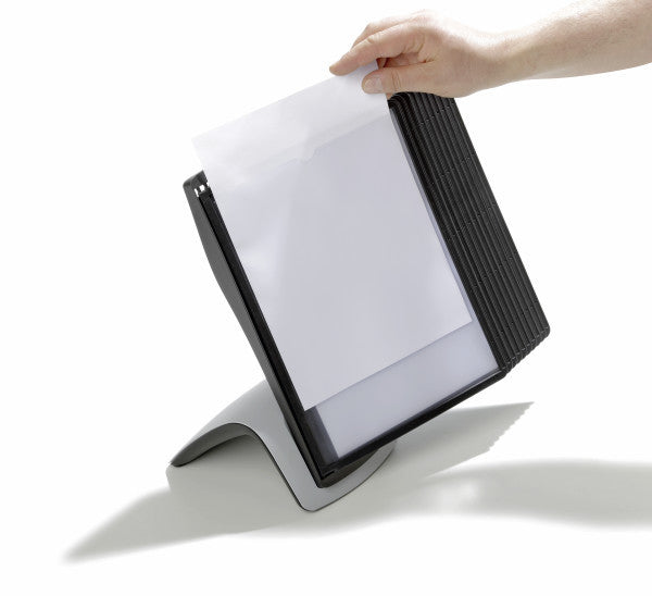 Durable Stehsammler – für Format A4, schwarz, grau, 285 × 135 × 360 mm