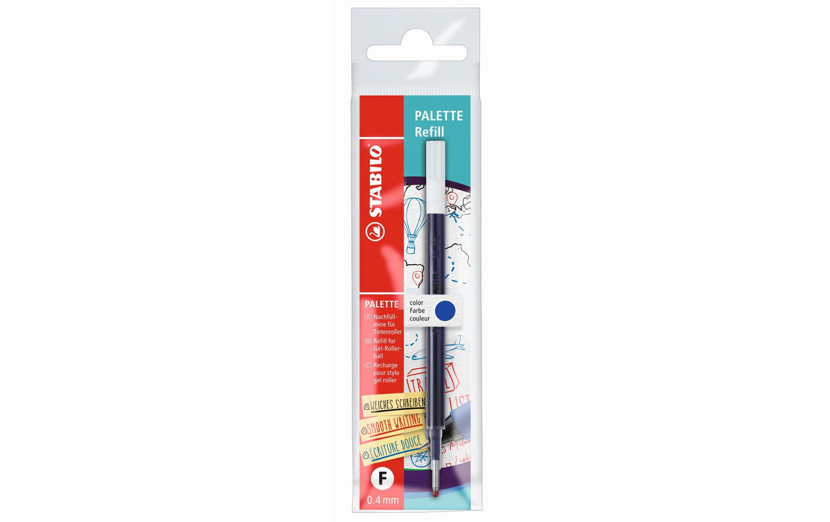 STABILO PALETTE Kugelschreiber-Mine – Blau, 0,4 mm, 10er-Pack