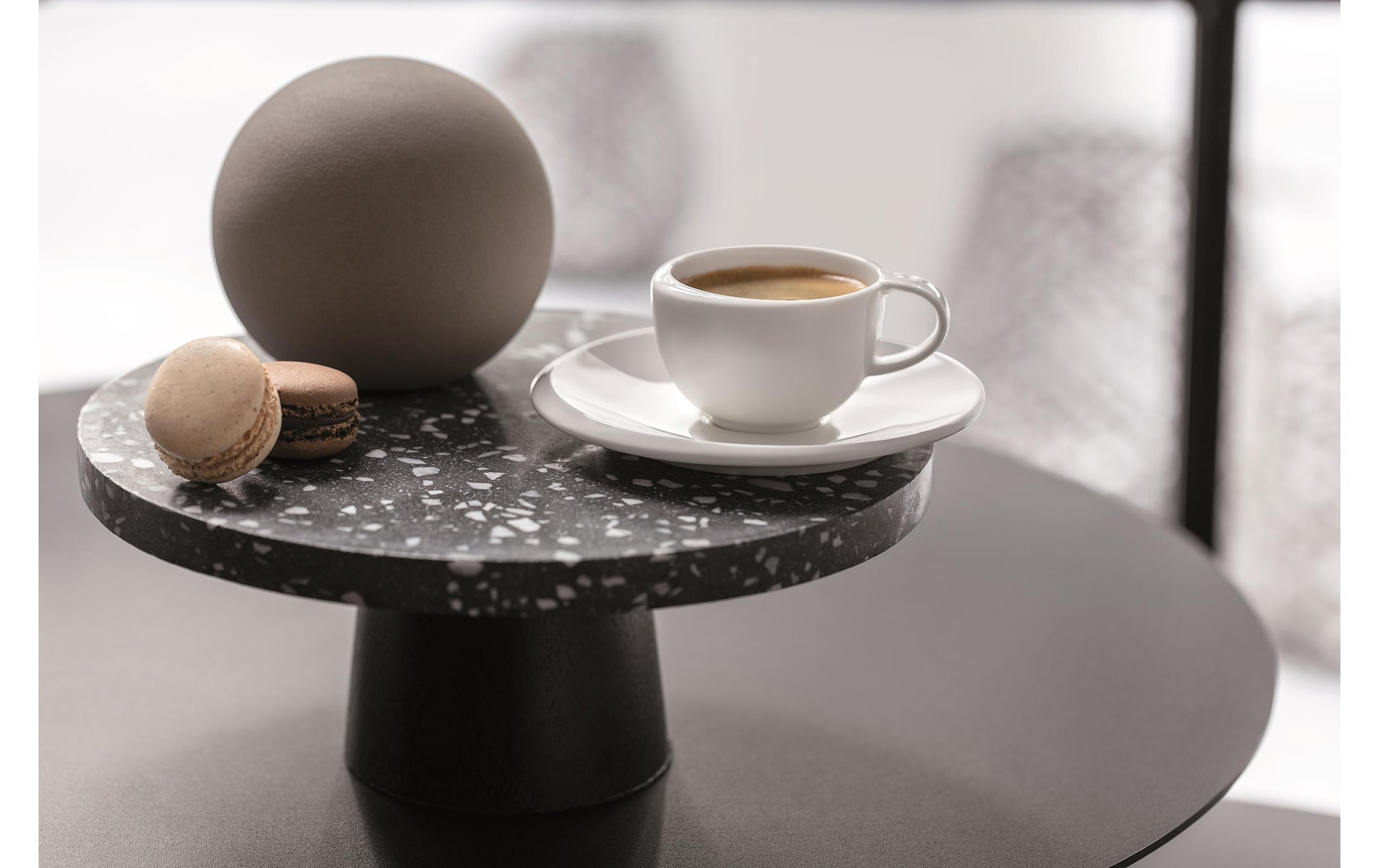 Villeroy & Boch New Moon Espressotasse – 0,10 l, Porzellan, Weiss, Henkel, spülmaschinenfest, mikrowellenfest