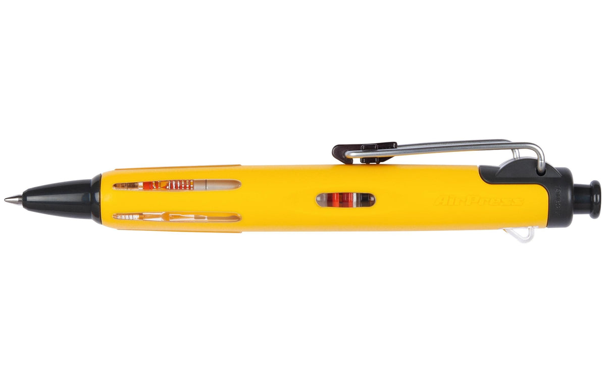 Tombow AirPress Kugelschreiber – Schwarz, Spitze 0,7 mm, Gelb, wetterfest, nachfüllbar