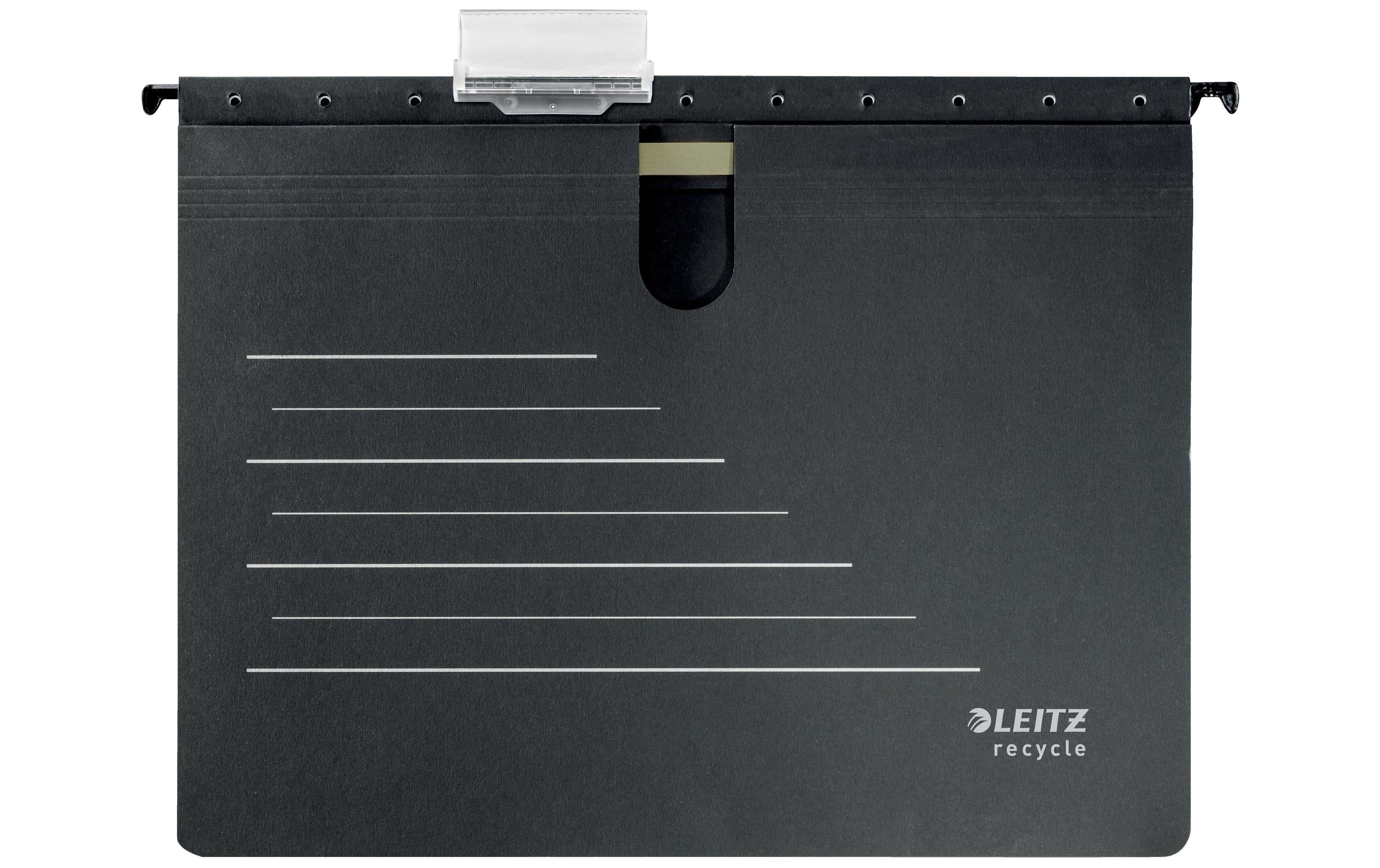 Leitz Hängehefter – für A4, schwarz, Karton, 10 Stk.