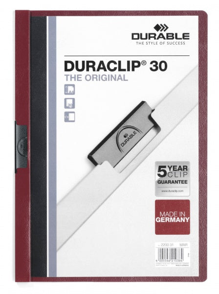 Durable Konferenzmappe – A4, Kunststoff, Aubergine