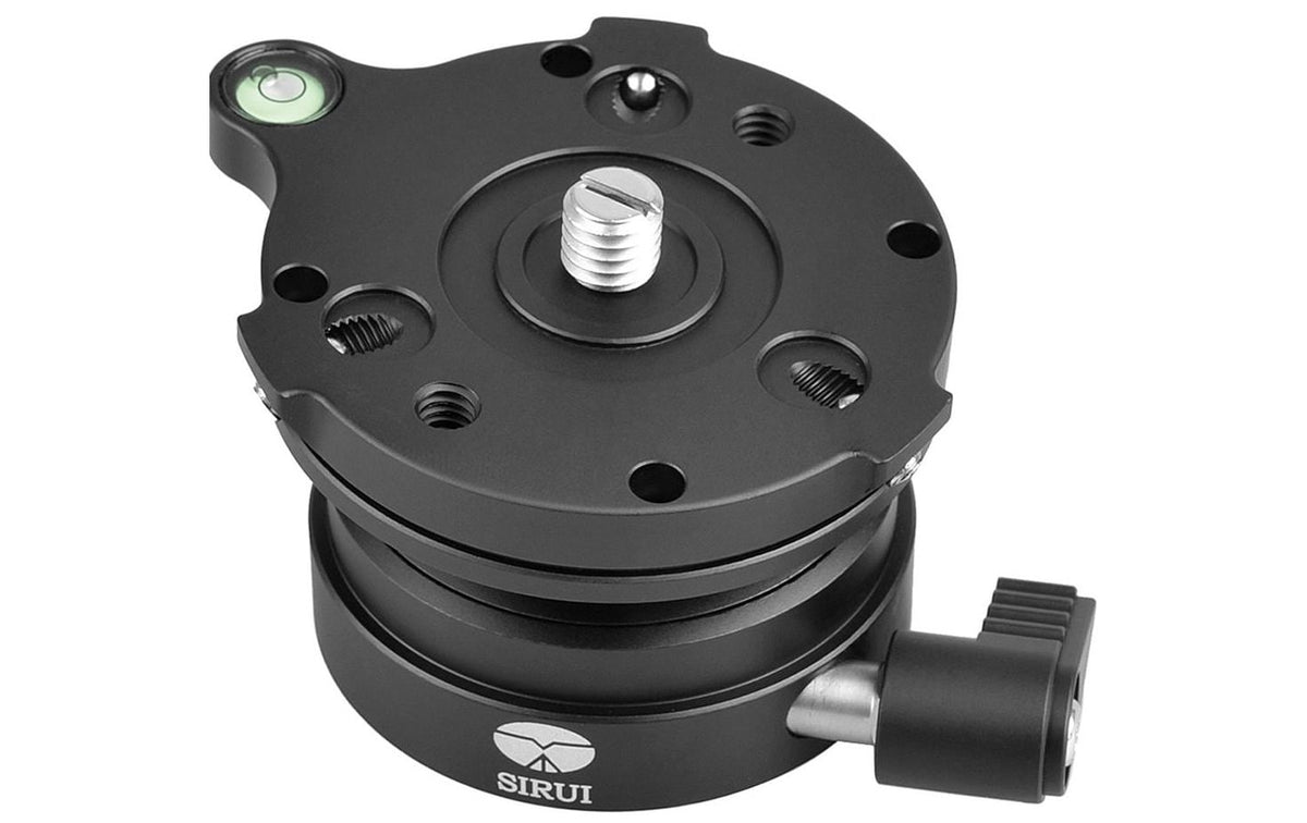 Sirui LE-60 Nivellierkopf – 44 mm, Traglast 15 kg, Aluminium – mit Wasserwaage – 1/4", 3/8"