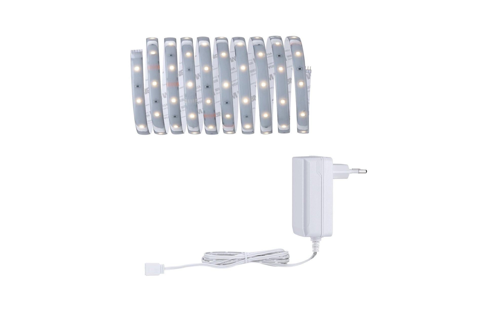 Paulmann LED-Strip MaxLED 250 – Basisset, 3 m, 900 lm, 12 W, 2700 K, dimmbar, IP44, weiss