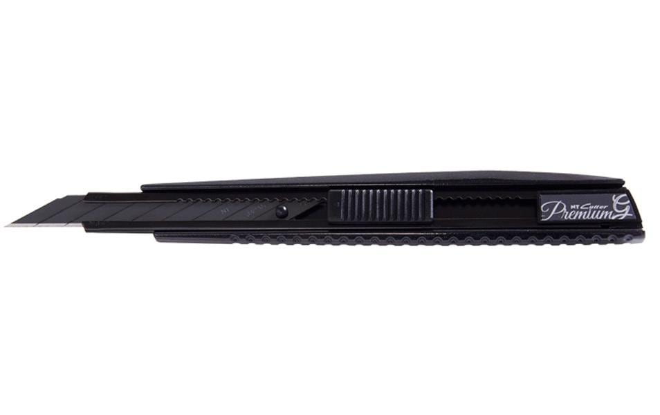 NT Cutter PMGA-EVO2 – Abbrechmesser 9 mm, Sperre, Edelstahl, schwarz