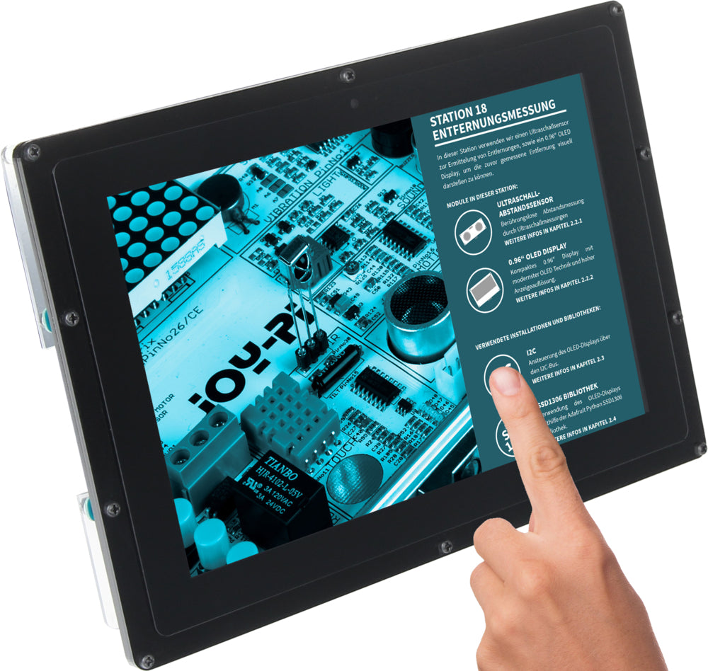 Joy-iT Monitor, 10,1" 1280 × 800 (WXGA), IPS, Touch, Schwarz