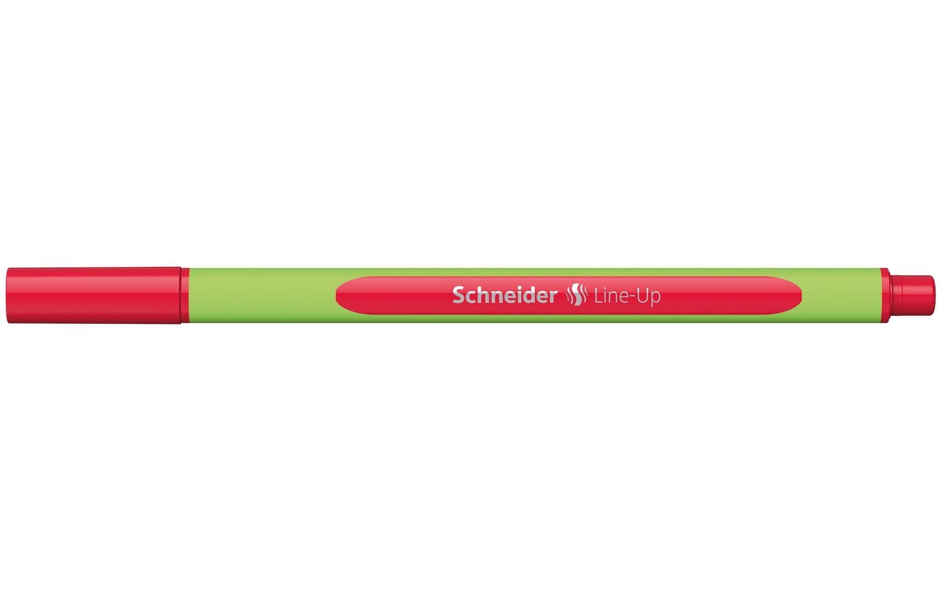 Schneider Schreibgeräte Schneider Line-Up Fineliner Set – 10 Stk., 0,4 mm, rot, Cap-Off
