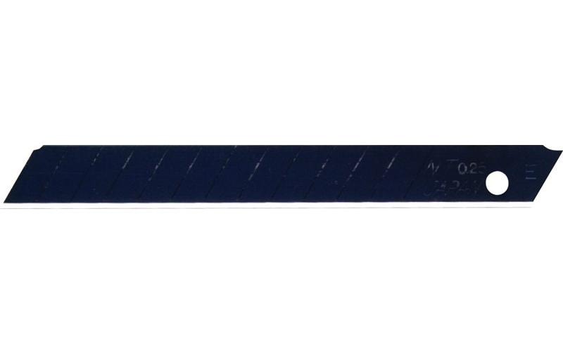 NT Cutter BA-51P – Ersatzklingen 9 mm, Abbrechklinge, Rostfreier Stahl, Schwarz, 50 Stk.