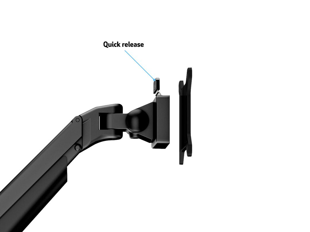 Multibrackets Gasliftarm HD 2432 – Monitorarm, Tisch/Wand, bis 32", VESA 75 × 75/100 × 100 mm, 21 kg