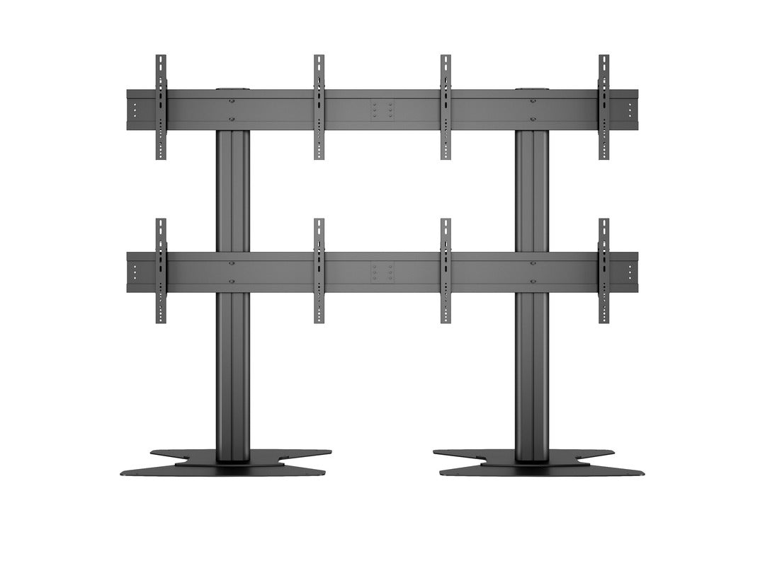 Multibrackets M Public – Videowand-Stand, für 4 Displays, höhenverstellbar, VESA 200×200, bis 160 kg, für 40"