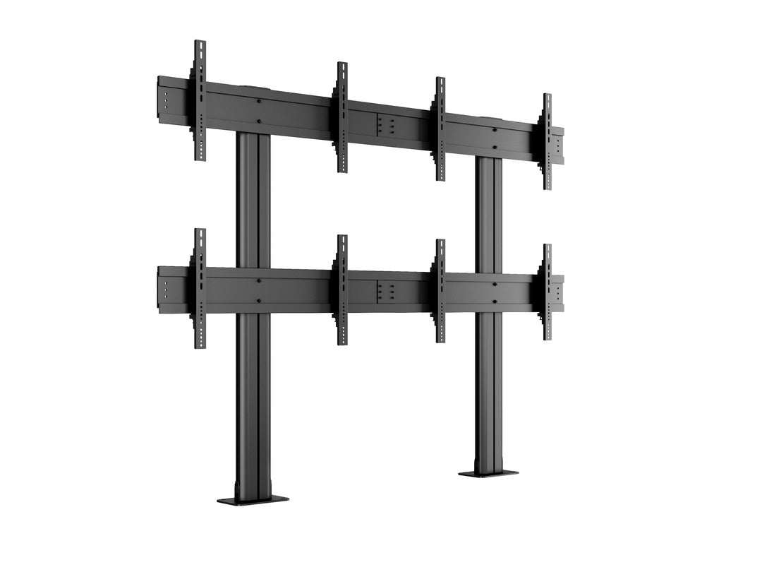 Multibrackets M Public – Videowand-Stand, für 4 Displays, höhenverstellbar, VESA 200×200, bis 160 kg, für 40"