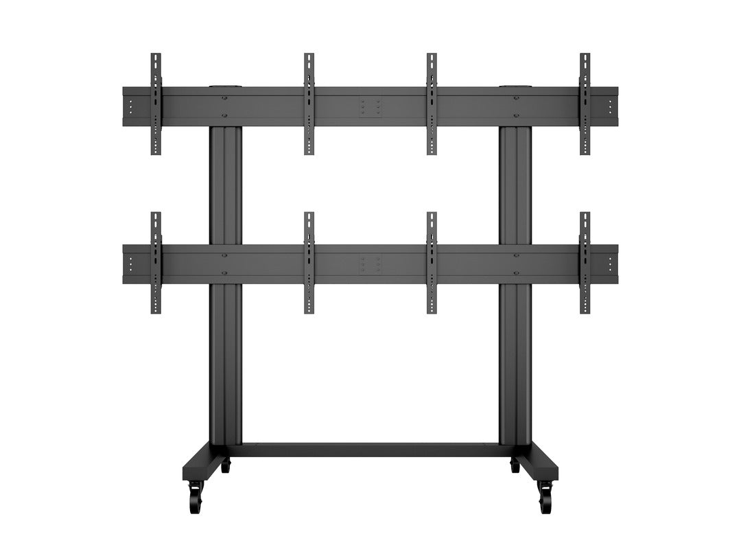 Multibrackets M Public – Videowand-Stand, für 4 Displays, höhenverstellbar, VESA 200×200, bis 160 kg, für 40"