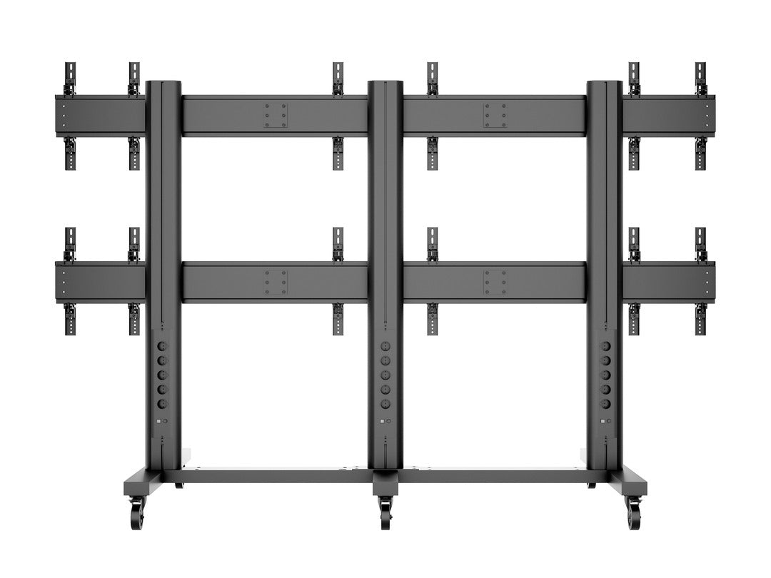 Multibrackets M Public – Videowand-Stand, für 6 Displays, höhenverstellbar, VESA 400×400, bis 240 kg, für 47"