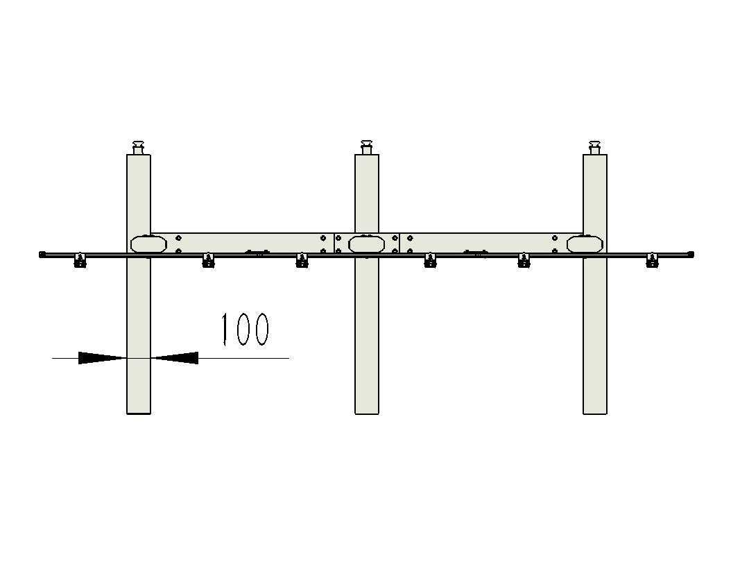 Multibrackets M Public – Videowand-Stand, für 6 Displays, höhenverstellbar, VESA 400×400, bis 240 kg, für 47"