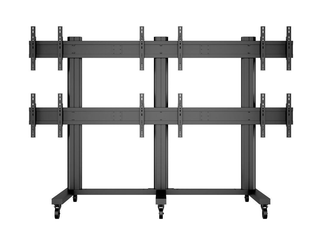 Multibrackets M Public – Videowand-Stand, für 6 Displays, höhenverstellbar, VESA 400×400, bis 240 kg, für 47"