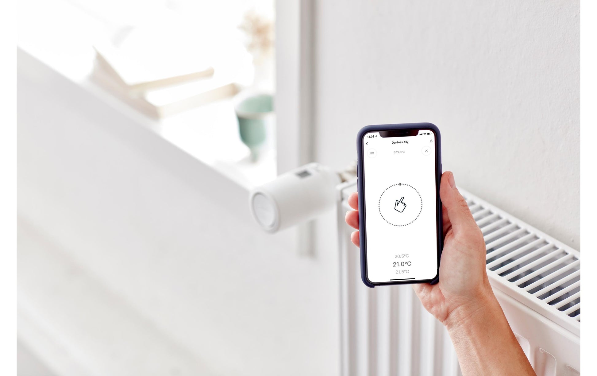 Danfoss Ally – Heizkörperthermostat – WLAN, Programmierbar – für Amazon Alexa, Google Assistant – Weiss