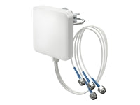 Quwireless Sektor-Panel-Antenne, Wi-Fi 6E/7, 2,4/5–7 GHz, 4×4 MIMO, N-Male, Wand/Mast