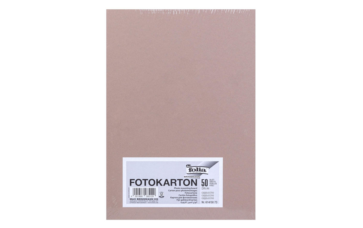 Folia Fotokarton – A4, cappuccino, 300 g/m² – 50 Blatt, 614/50 73