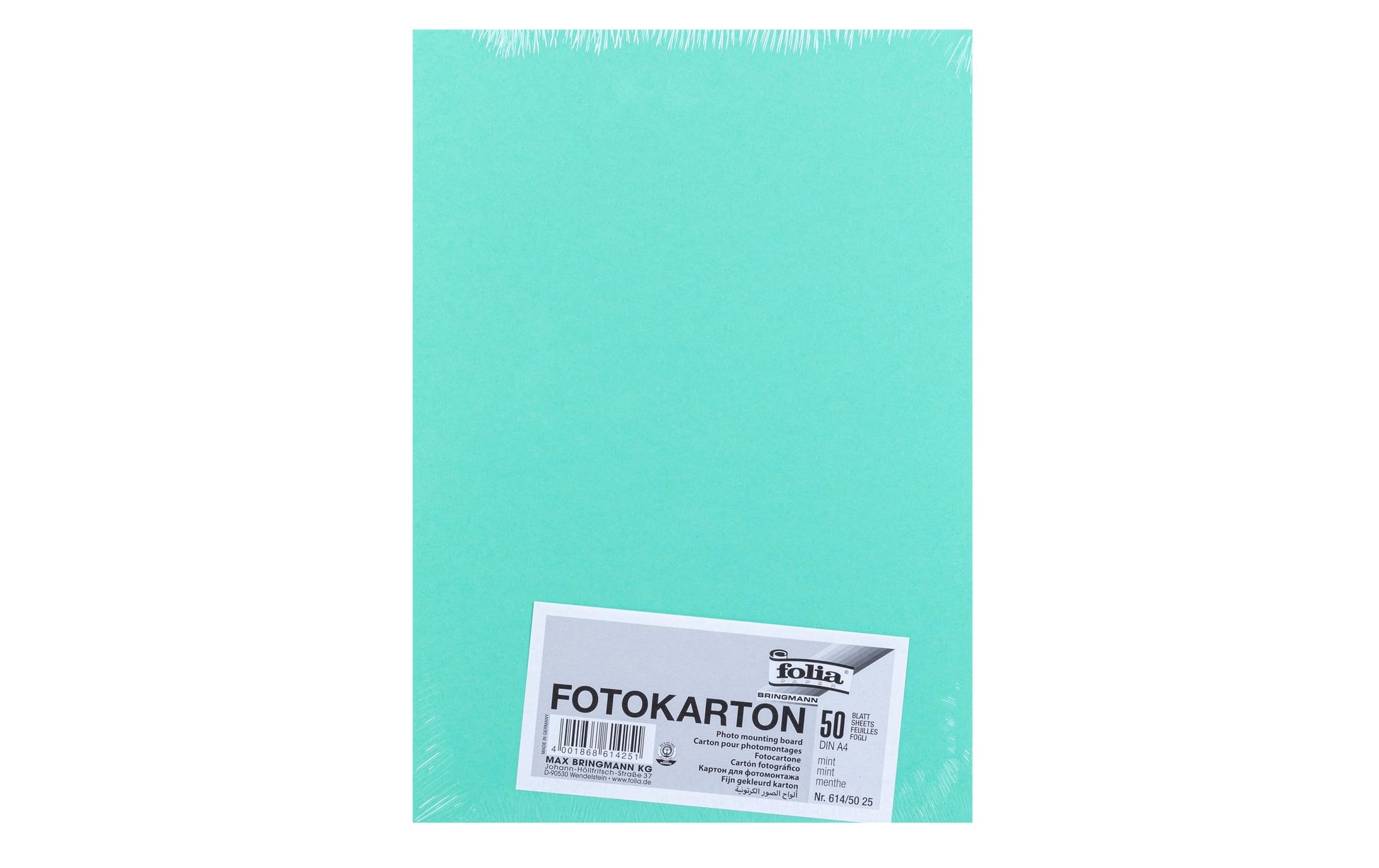 Folia Fotokarton, Mint, A4, 300 g/m², 50 Bogen