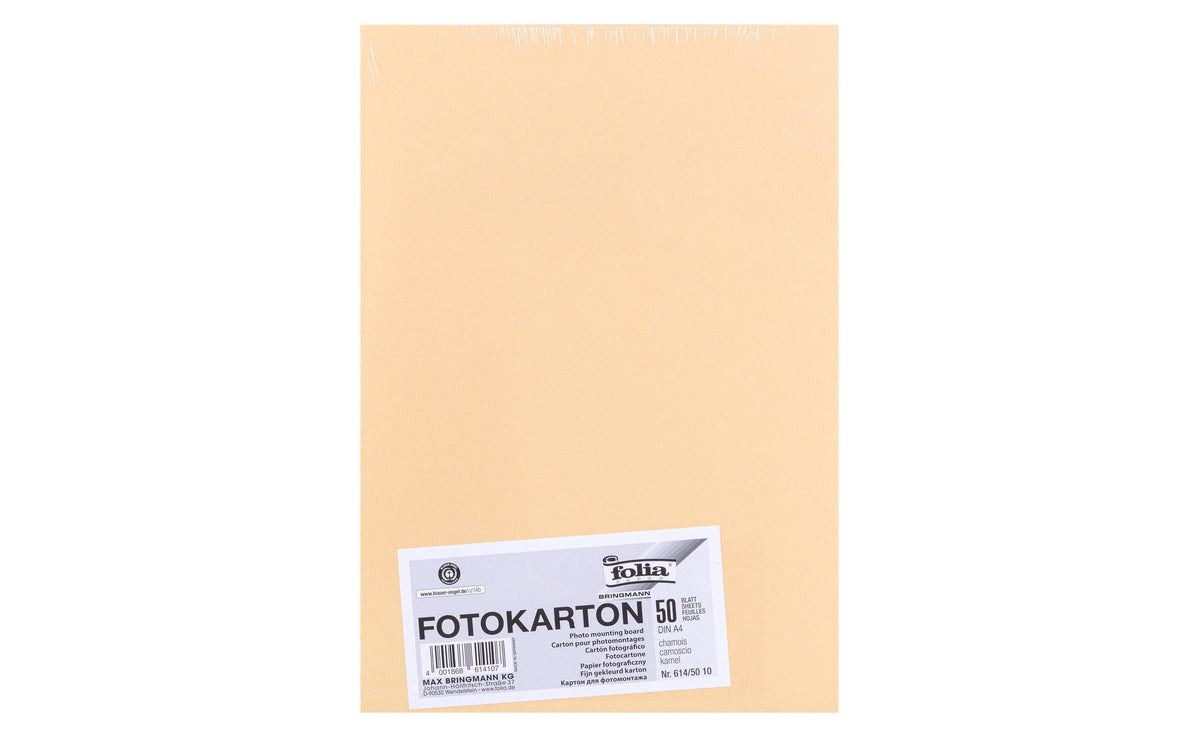 Folia Fotokarton – A4, beige, 300 g/m² – 50 Blatt