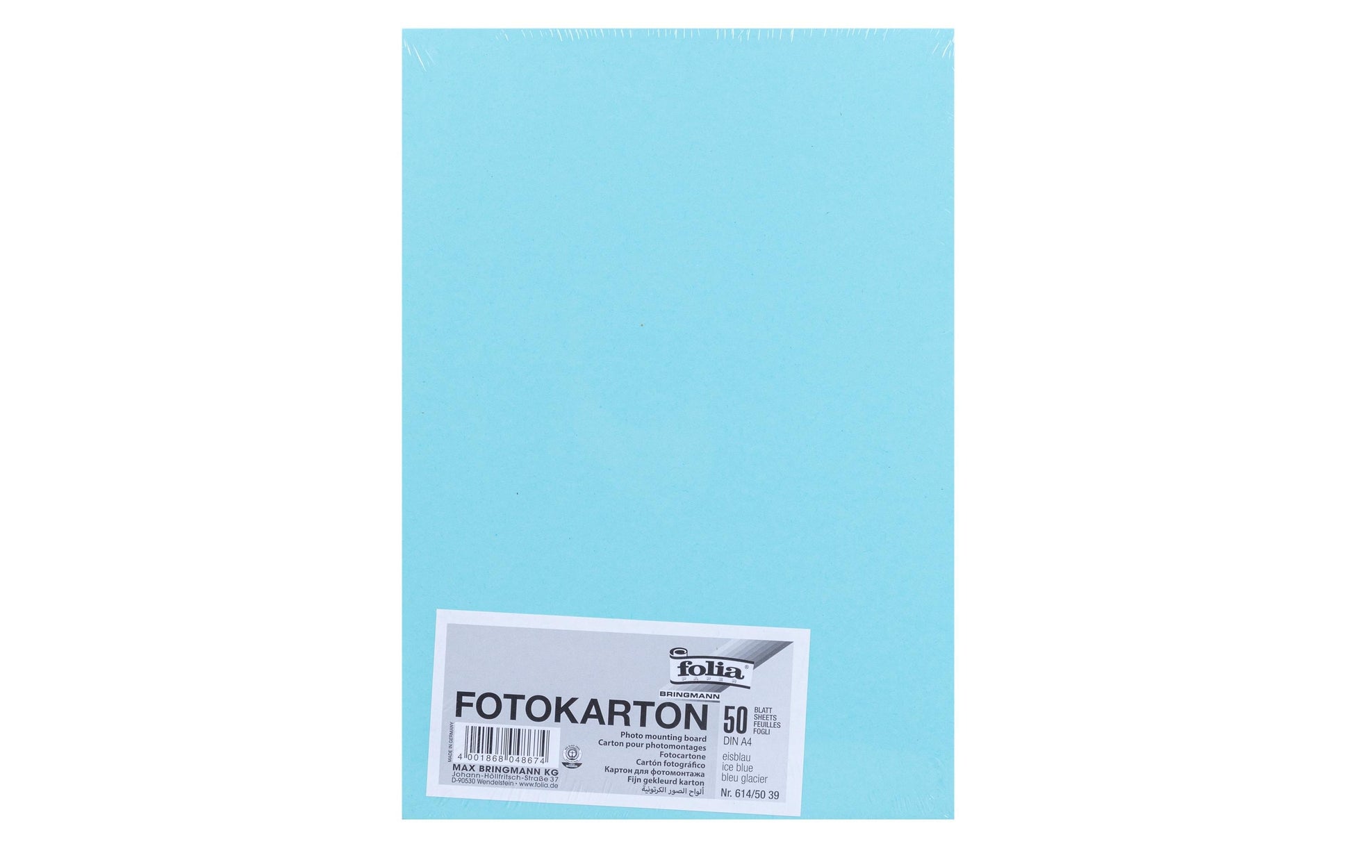 Folia Fotokarton – A4, blau, 300 g/m² – 50 Blatt