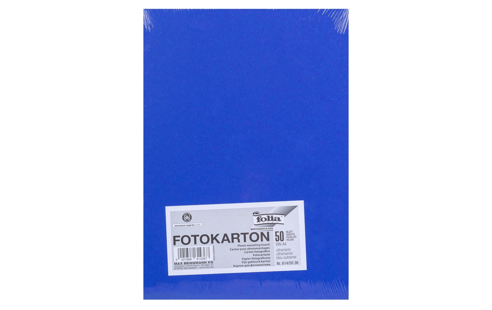 Folia Fotokarton – A4, blau, 300 g/m² – 50 Blatt